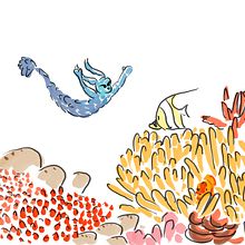 My project for course: Watercolor Illustration with Japanese Influence. Un proyecto de Ilustración tradicional, Dibujo y Pintura a la acuarela de Masha Fedotov - 16.01.2023