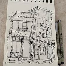 Mi proyecto del curso: Dibujo arquitectónico expresivo con marcadores de colores. Sketching, Drawing, Architectural Illustration, Sketchbook & Ink Illustration project by Arnold Cuellar - 01.17.2023