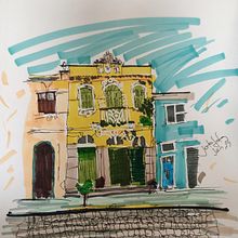 Valongo - Santos - Brazil. Traditional illustration, and Architecture project by Joacir Marques de Oliveira Júnior - 01.17.2023