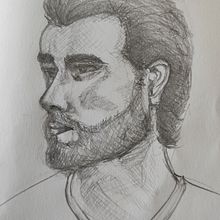 Il mio progetto del corso: Ritratto su blocco da disegno: esplora il volto umano. Sketching, Drawing, Portrait Drawing, Artistic Drawing, and Sketchbook project by Bruno Correggia - 01.17.2023