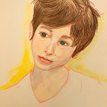 Mon projet du cours : Dessin de portraits expressifs aux crayons de couleur  Ein Projekt aus dem Bereich Zeichnung, Porträtzeichnung, Sketchbook und Zeichnen mit Buntstiften von Sophie Planet - 17.01.2023