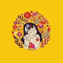 My project for course: Illustrated portraits with botanical elements Ein Projekt aus dem Bereich Traditionelle Illustration, Digitale Illustration, Botanische Illustration und Digitale Zeichnung von ridhs_anu - 17.01.2023