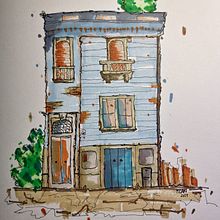 Il mio progetto del corso: Disegno architettonico espressivo con pennarelli colorati. Sketching, Drawing, Architectural Illustration, Sketchbook & Ink Illustration project by Lara Braghetti - 01.17.2023