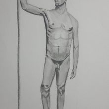 Mi proyecto del curso: Dibujo realista de la figura humana. Traditional illustration, Fine Arts, Sketching, Pencil Drawing, Drawing, Realistic Drawing, and Figure Drawing project by Luis Marciales - 01.17.2023