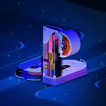 Play Station Logo - fan art. Un progetto di Illustrazione tradizionale, 3D e Modellazione 3D di Arturo Sáenz - 27.01.2021
