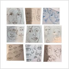 My Project - Portrait Sketchbooking: Explore the Human Face. Een project van Traditionele illustratie van Laura Swan - 15.01.2023