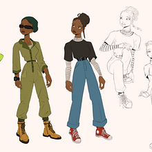 Mon projet du cours : Dessin de personnages avec du caractère. Character Design, Sketching, Drawing, Stor, telling, Stor, board, Artistic Drawing, and Narrative project by Fanny Preveraud - 01.18.2023