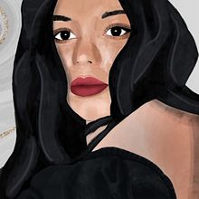 Portrait. Desenho de retrato, Ilustração digital, Ilustração tradicional, e Design projeto de Halyna Klimuk - 18.01.2023