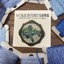 My project for course: Miniature Needlework: Make Embroidered Jewelry. Jewelr, Design, Embroider, and Textile Design project by Elly M - 01.11.2023