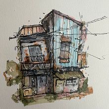 My project for course: Expressive Architectural Sketching with Colored Markers Ein Projekt aus dem Bereich Skizzenentwurf, Zeichnung, Architektonische Illustration, Sketchbook und Illustration mit Tinte von sztado - 18.01.2023