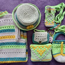 Conjunto Mega Artesanal. Un proyecto de Crochet de Kátia Cristina - 18.01.2023