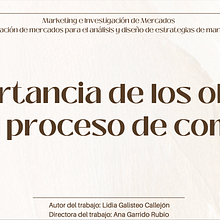 Importancia de los olores en el proceso de compra de los consumidores.. Marketing project by Lidia Galisteo Callejón - 01.18.2023