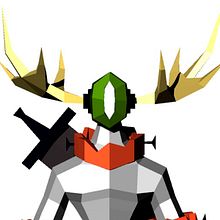 Meu projeto do curso: Modelagem de personagens low poly para videogames. 3D, 3D Modeling, Video Games, 3D Character Design, and Game Design project by Rangel de Oliveira - 01.17.2023