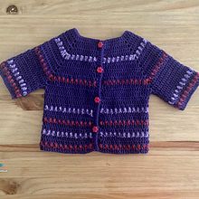 Sweater Top down. Fiber Arts project by Paula Ureta - 01.19.2023