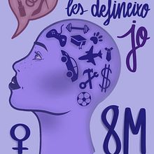 Cartel para el concurso de la EADE de Sant Cugat para el 8M. Un projet de Design , Design graphique , et Conception d'affiches de Anaïs Castro Pros - 09.01.2023