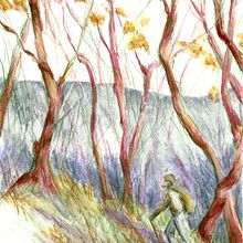 My project for course: Sketchbook Landscapes: A Colorful Approach. Un progetto di Bozzetti, Creatività, Disegno a matita, Disegno e Sketchbook di Nikoletta Theodoropoulou - 16.01.2023