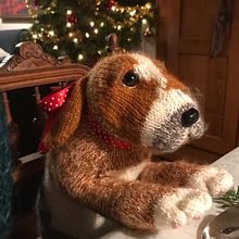 My project for course: Knitting Realistic Stuffed Animals: Make a Puppy from Yarn. Projekt z dziedziny  Tkactwo, DIY, Dziewiarstwo Ręczne, Wzornictwo tekst i liów użytkownika Eugenie van den Broek - 24.12.2022