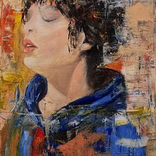 Mein Abschlussprojekt für den Kurs: Experimentelle Porträtmalerei mit Ölfarben. Un proyecto de Bellas Artes, Pintura y Pintura al óleo de rvoelkmann - 19.01.2023