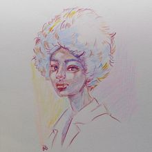 Mi proyecto del curso: Dibujo de retratos llamativos con lápices de colores. Un progetto di Disegno, Disegno di ritratti, Sketchbook e Disegno con matite colorate di Raquel - 19.01.2023