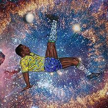Meu projeto do curso: PELÉ - O ASTRO REI. Un proyecto de Ilustración tradicional, Collage, Arte urbano, Ilustración digital y Bellas Artes de Luiz Nomura - 17.01.2023