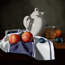 Meu projeto do curso: Introdução à pintura digital. Fine Arts, Painting, Digital Illustration, Digital Drawing, and Digital Painting project by Luan Lopes - 01.12.2023