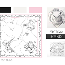 Lost in Paris. Un proyecto de Ilustración tradicional y Diseño textil de MAYRA CORREA - 20.01.2023