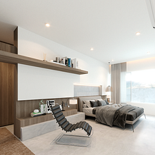 DORMITORIOS. Architecture, 3D Modeling & Interior Design project by Gabriel Cuenca Espinoza - 01.07.2023