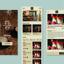 Mobile App - Baston Cafe. UX / UI, Mobile Design, Digital Design, App Design, and Digital Product Design project by Fung Tsz Kwan - 01.14.2023
