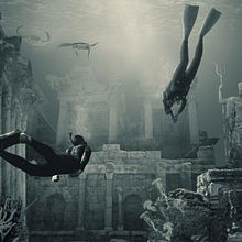 ATLANTIS. Concept Art, Photomontage, and Matte Painting project by JUAN ANTONIO MARTINEZ MONTIEL - 01.20.2023