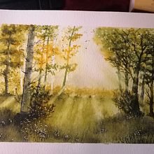 My project for course: Dreamy Watercolor Landscapes: Paint with Light. Projekt z dziedziny  Malarstwo i Malowanie akwarelą użytkownika Heather Dack - 19.01.2023