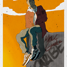 Mi proyecto del curso: Ilustración de personajes dinámicos - Homenaje a Lou Fresco Aka Lil' Supa. Traditional illustration, Character Design, Comic, Creativit, Drawing, Digital Drawing, and Manga project by Fernando Curtis - 01.20.2023