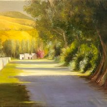 Mi proyecto del curso: Pintura al óleo de paisajes: explora la luz. Un progetto di Illustrazione tradizionale, Belle arti, Disegno a matita, Pittura ad olio e Illustrazione naturalistica di Mare Tesan - 18.01.2023