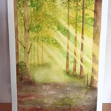 Mon projet du cours : Paysages oniriques à l'aquarelle : capturez la lumière. Een project van Schilderij y Aquarelschilderen van carole_treille - 21.01.2023