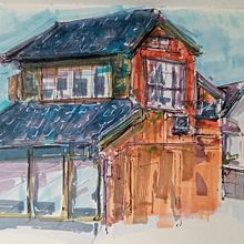 Mi proyecto del curso: Dibujo arquitectónico expresivo con marcadores de colores. Un projet de Esquisse , Dessin, Illustration architecturale, Carnet de croquis et Illustration à l'encre de mol74 - 21.01.2023