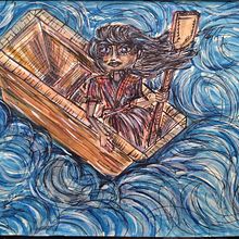 Barco das Artes Perdidas. Traditional illustration, Pencil Drawing, Drawing, and Sketchbook project by igorsalgado93 - 01.19.2023