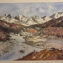 Mi proyectEo del curso: Pintura de paisajes realistas con acuarela. Artes plásticas, Pintura, Esboçado, Pintura em aquarela e Ilustração naturalista projeto de Silvia Adriana Iglesias - 22.01.2023