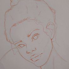 Mi proyecto del curso: Dibujo de retratos llamativos con lápices de colores. Drawing, Portrait Drawing, Sketchbook, and Colored Pencil Drawing project by Darelyn Jiménez - 01.22.2023