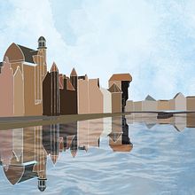 Kolaż Gdańsk . Graphic Design, Traditional illustration, and Digital Design project by Julia Mroczkowska - 12.02.2022