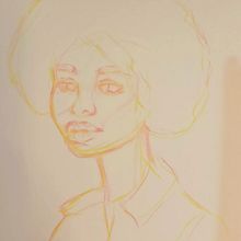 My project for course: Vibrant Portrait Drawing with Colored Pencils. Drawing, Portrait Drawing, Sketchbook, and Colored Pencil Drawing project by enuca_a - 01.22.2023