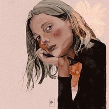 Retrato ilustrado con Procreate @merbeart. Un progetto di Illustrazione tradizionale, Illustrazione vettoriale, Illustrazione digitale e Disegno di ritratti di mbmercedes0 - 22.01.2023