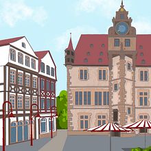 Mein Abschlussprojekt für den Kurs: Architektonische Illustration: Erfasse den Charakter der Stadt. Traditional illustration, Architecture, Drawing, Digital Illustration, and Architectural Illustration project by Anna-Maria - 01.22.2023