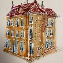 I miei primi disegni dopo il corso. Sketching, Drawing, Architectural Illustration, Sketchbook & Ink Illustration project by andmec - 01.22.2023