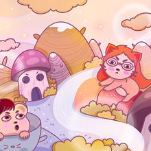 Mi proyecto del curso: Diseño de mundos kawaii: crea ilustraciones alegres. Un proyecto de Diseño de personajes, Ilustración digital y Manga de anne_r00 - 14.01.2023