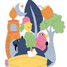 Mi proyecto del curso: Ilustración digital: color e imaginación Ein Projekt aus dem Bereich Traditionelle Illustration, Zeichnung und Digitale Illustration von Verónica Villalba - 23.01.2023