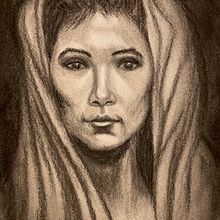 Realistic portrait - charcoal. Ilustração tradicional, Artes plásticas, Desenho, Desenho de retrato, e Desenho realista projeto de a.conrad.r - 23.01.2023