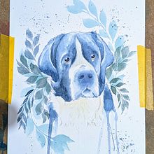 My project for course: Expressive Animal Portraits in Watercolor. Un projet de Illustration traditionnelle, Aquarelle, Dessin réaliste et Illustration naturaliste de laurennnnnnn - 21.01.2023