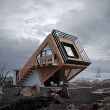 REFUGIO ISLANDIA. Architecture, ArchVIZ, 3D, 3D Modeling, Interior Architecture & Interior Design project by Roberto Gama - 01.23.2023