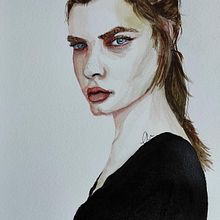Il mio progetto del corso: Ritratto ad acquerello a partire da una fotografia. Projekt z dziedziny Trad, c, jna ilustracja, Malowanie akwarelą i Portret użytkownika carmencita182008 - 23.01.2023