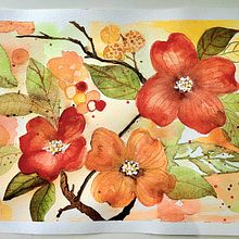 My project for course: Artistic Floral Watercolor: Connect with Nature. Projekt z dziedziny Trad, c, jna ilustracja,  Malarstwo, Malowanie akwarelą, R i sunek botaniczn użytkownika Angela York - 23.01.2023