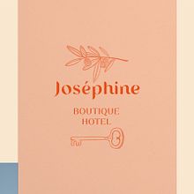 Joséphine Boutique Hotel. Br, ing e Identidade, e Direção de arte projeto de Marine Dassac - 24.01.2023